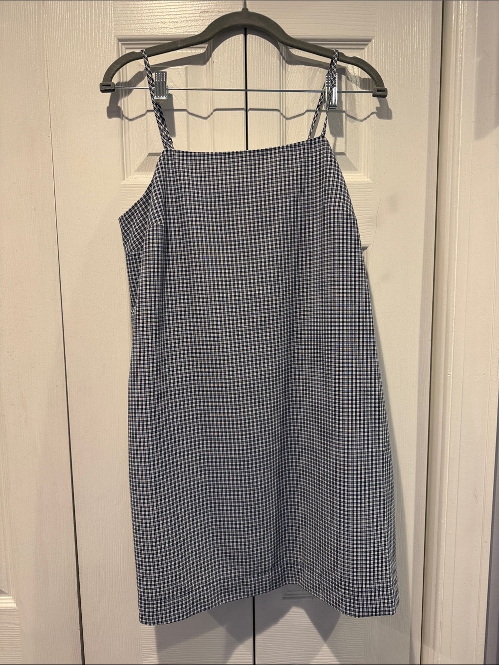 Old Navy Blue Gingham Mini Slip Dress